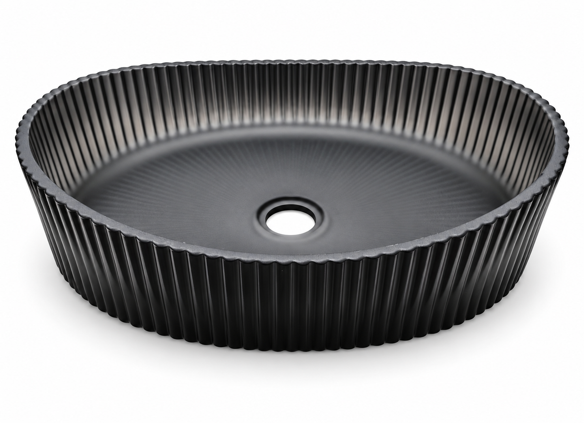 Ottavia Fluted Glass Vessel Sink
