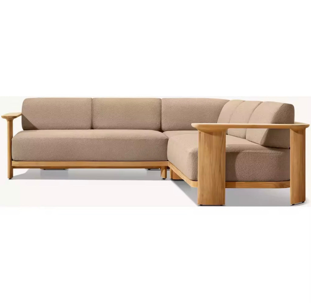 Casa Milano Amalfi Teak L-Shaped Sectional