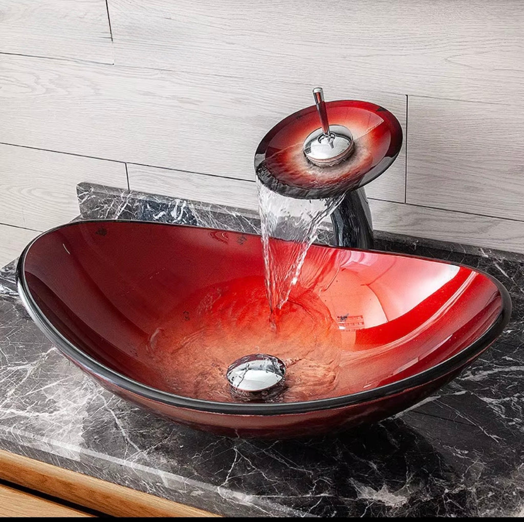 Viviana Tempered Glass Vessel Sink