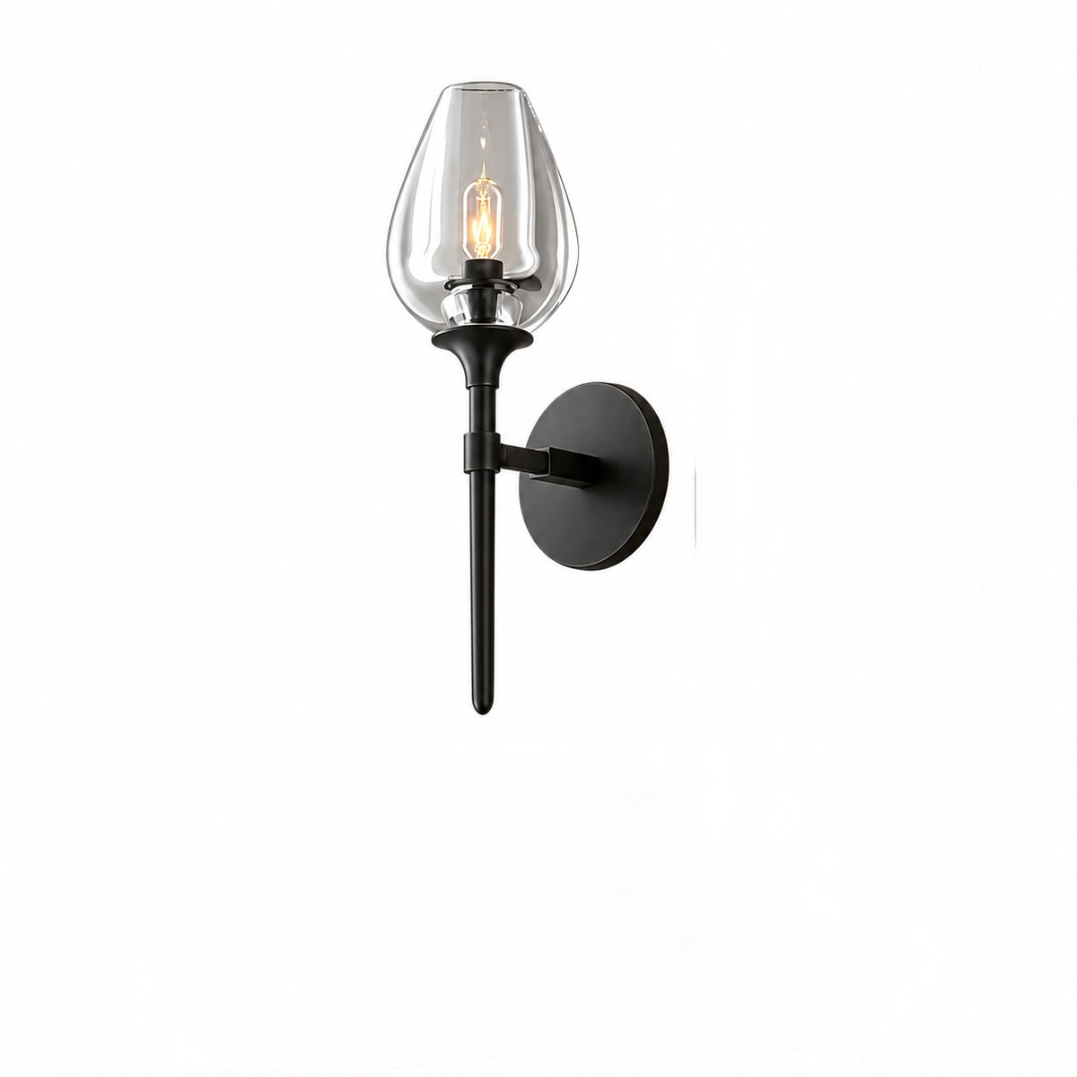 TULIP COPPER & GLASS WALL SCONCE