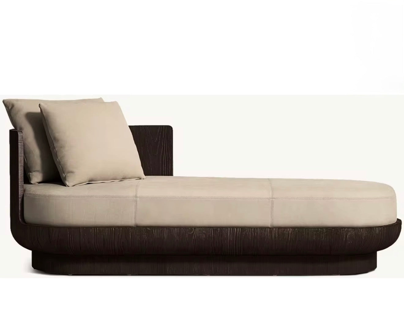 Casa Milano Riviera Solid Oak Chaise Lounge