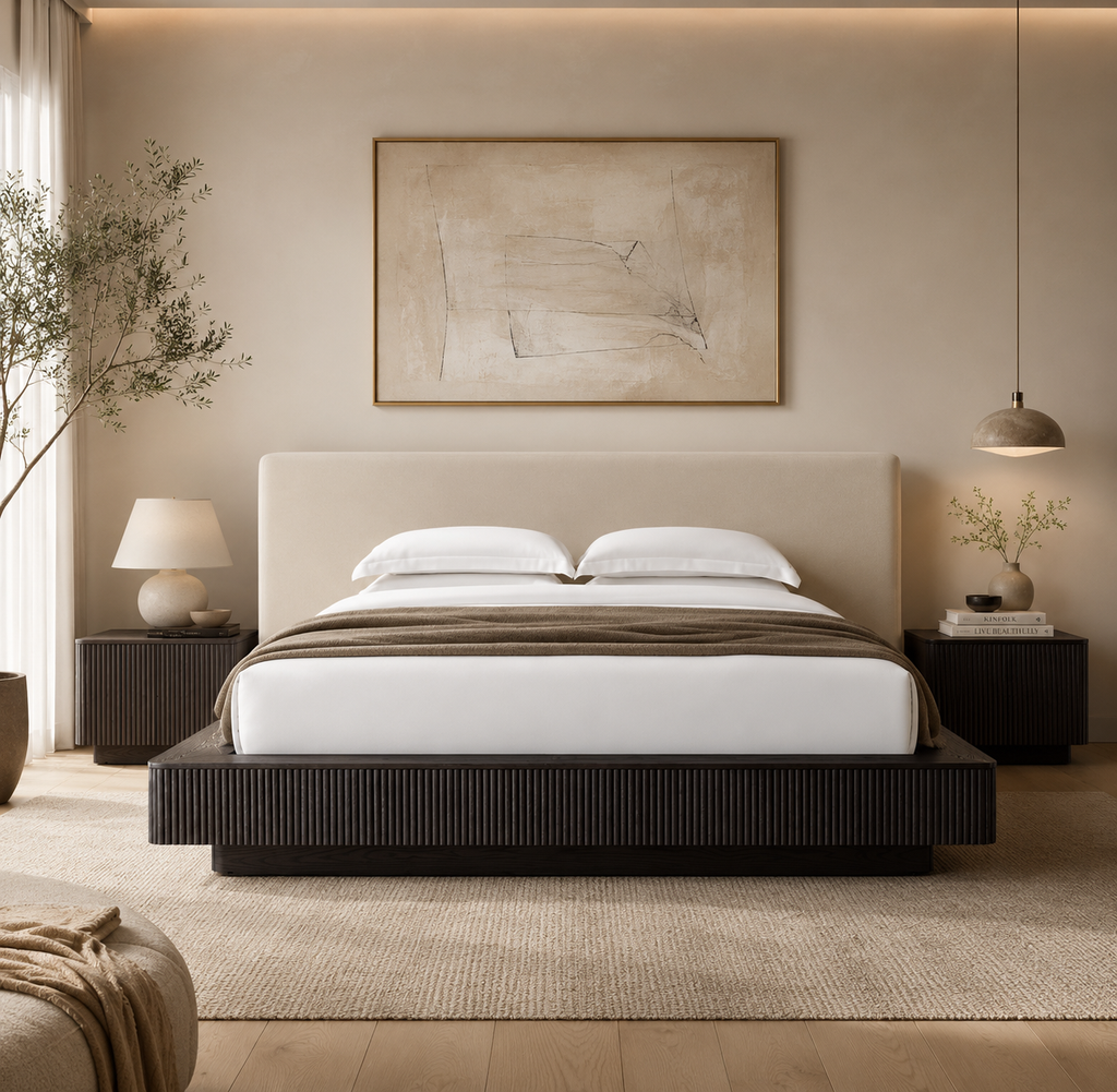 Casa Milano – Siena Floating Oak Platform Bed