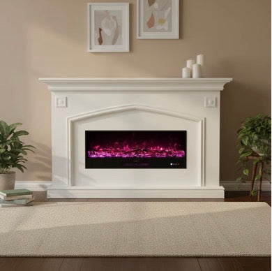 Lorenzo 47” Multicolor Electric Fireplace Insert