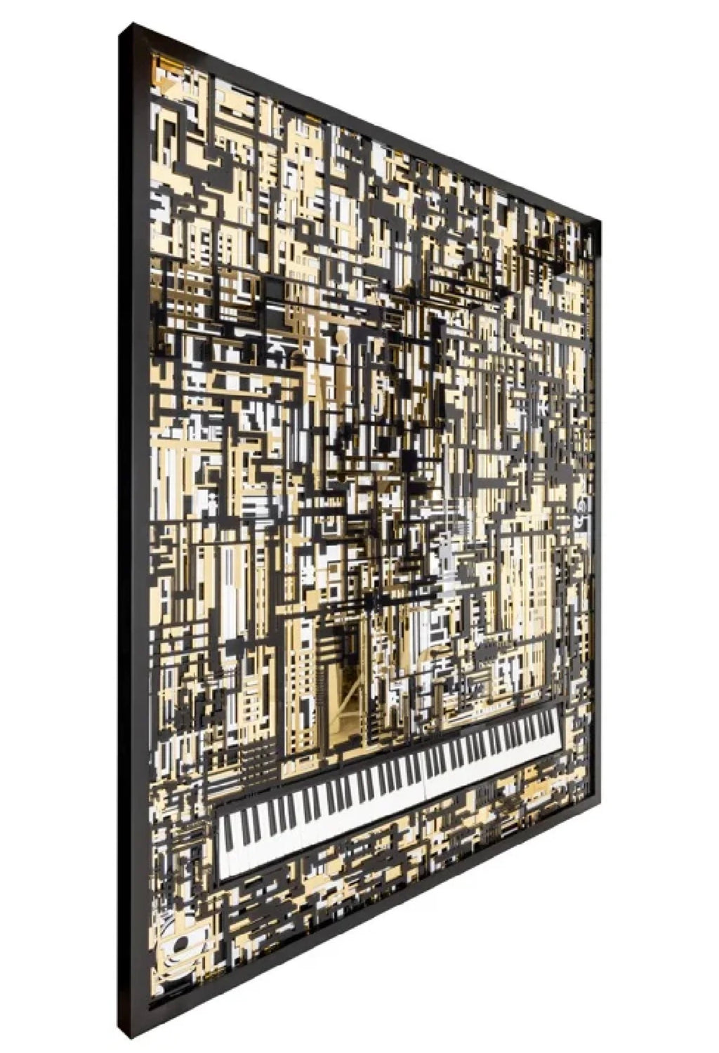 Casa Milano – Black & Gold Piano Wall Art