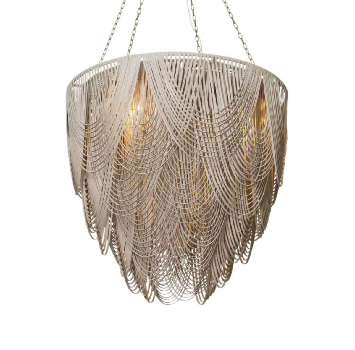 Seraphina Draped Leather Chandelier