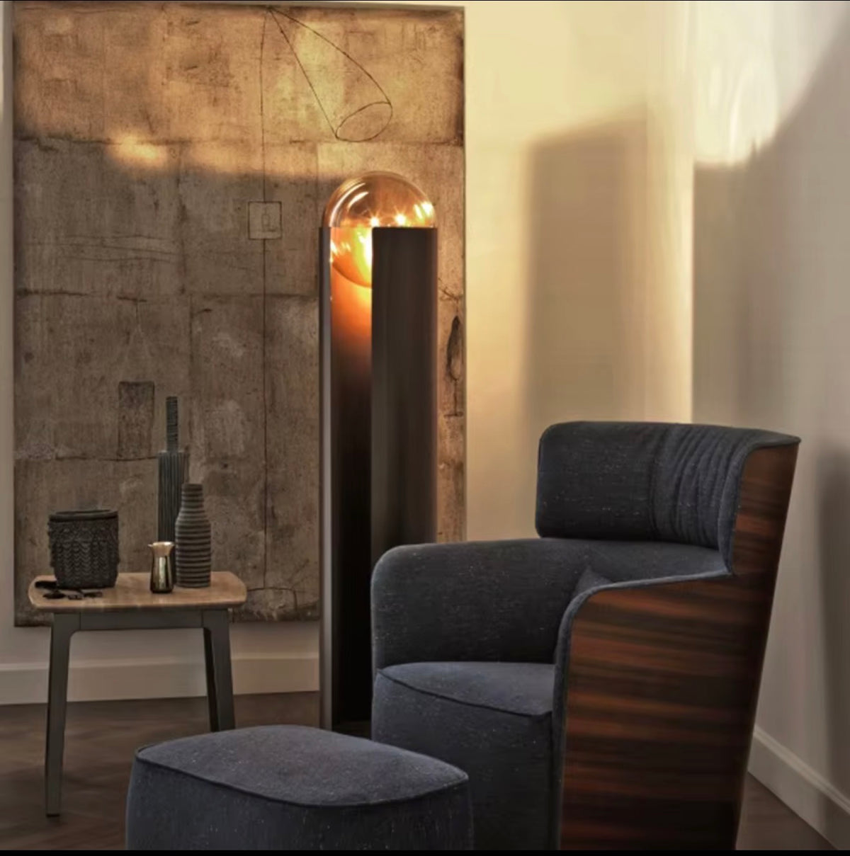 NOIR ECLIPSE GLASS FLOOR LAMP