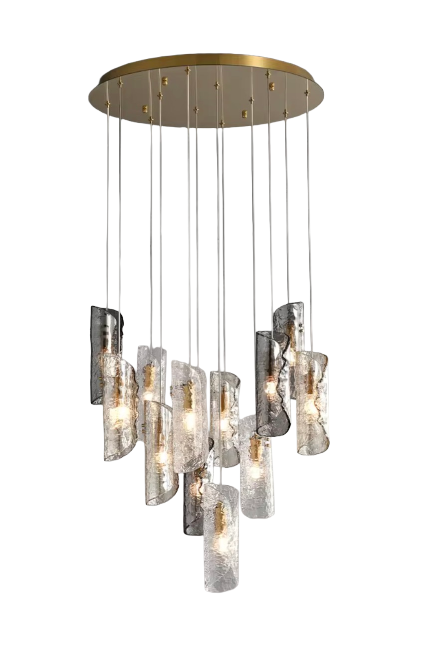 Noelia Sculptural Glass Pendant Chandelier