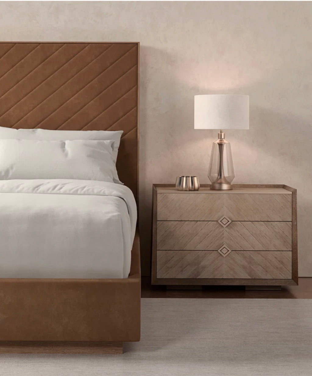 Casa Milano – Meet U In The Middle Channel-Tufted Upholstered Bed | Queen & King