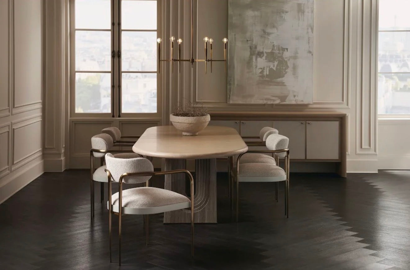 Casa Milano – Oval Oak Extendable Dining Table