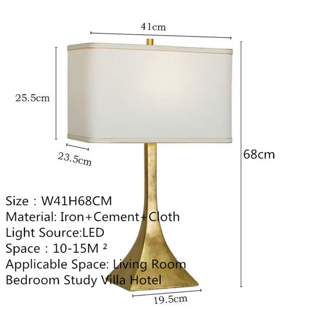 COLETTE SCULPTURAL GOLD TABLE LAMP