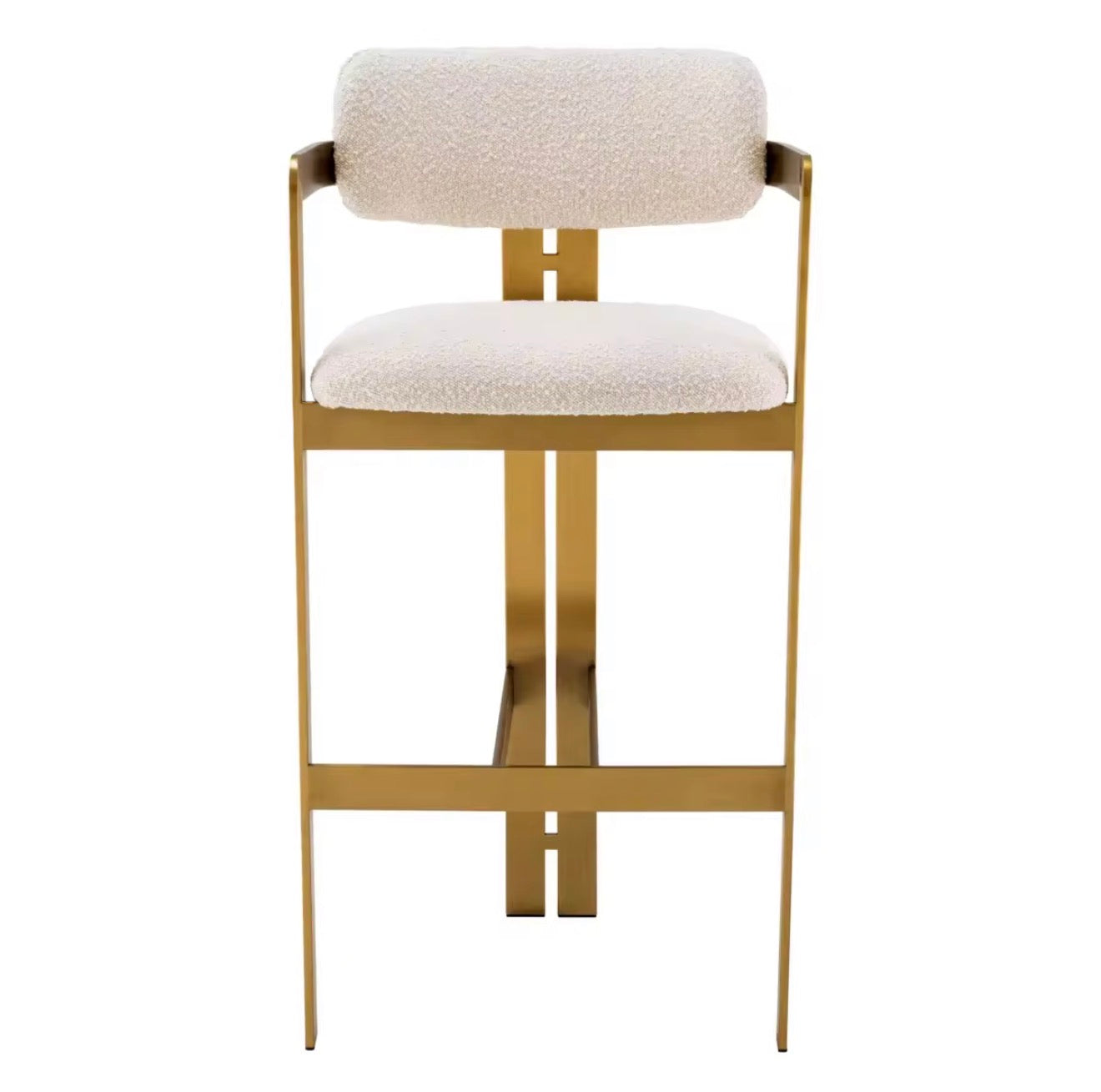 Casa Milano Oliviera Gold Stainless Steel Bar Stool