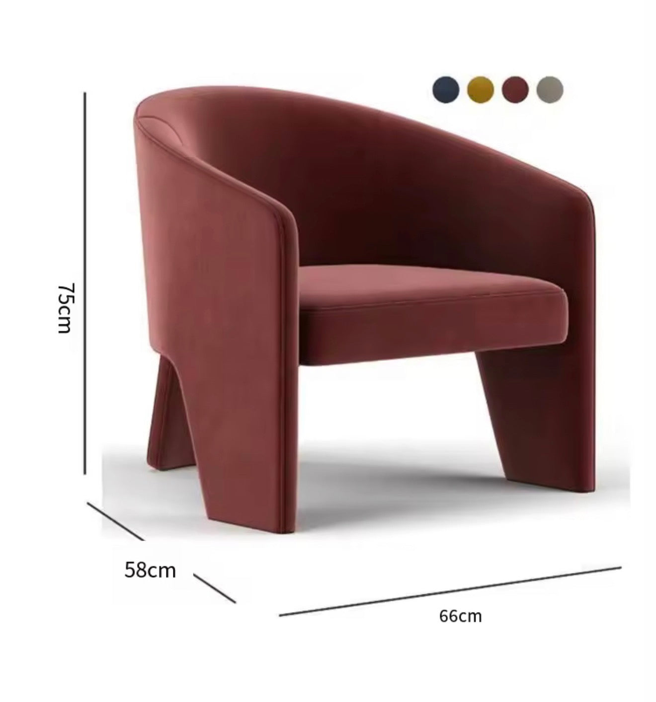 Casa Milano Auretta Sculptural Lounge Chair