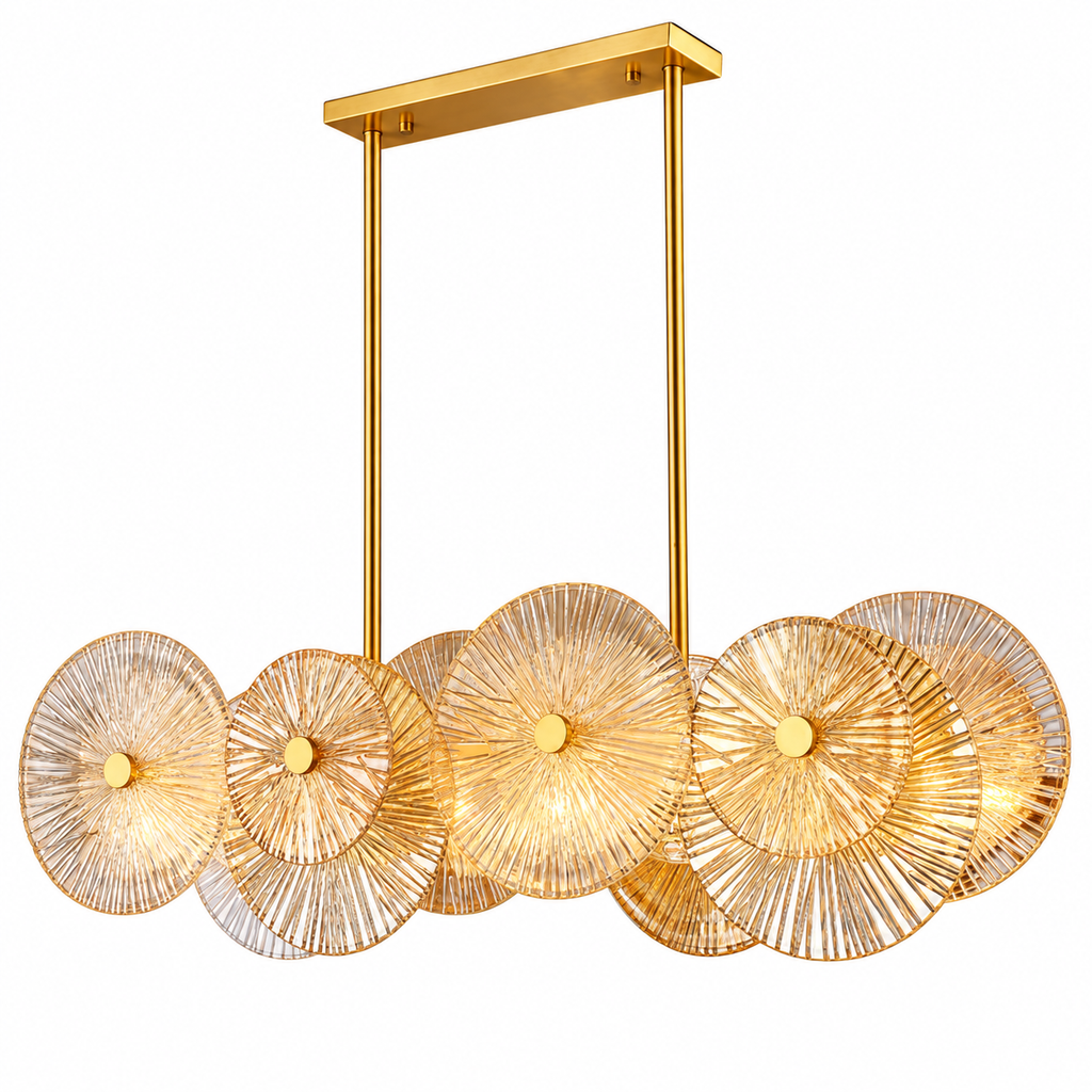 Éclat Glass Disc Chandelier