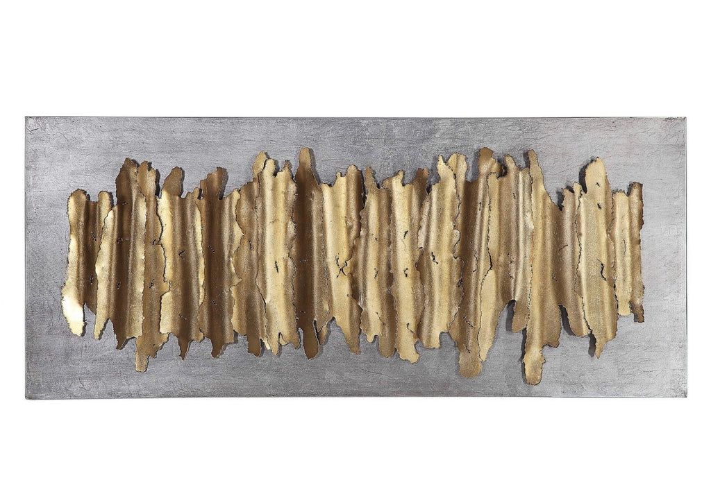 Casa Milano – Luxury Abstract Gold Metal Wall Art