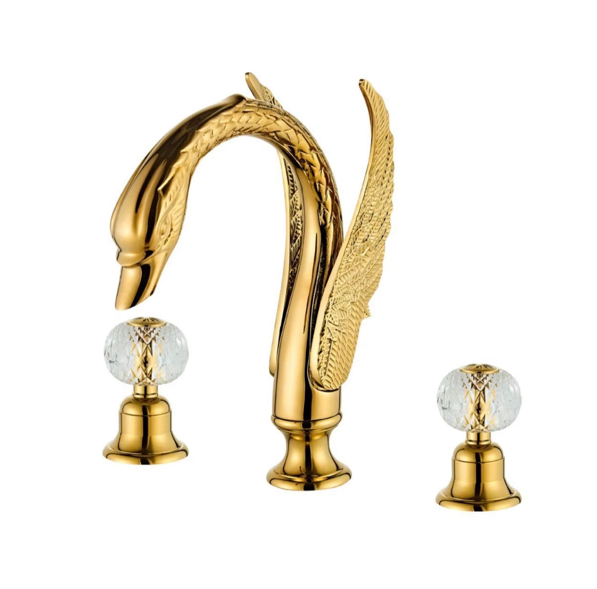 Odette Swan Sculptural Brass Basin Faucet