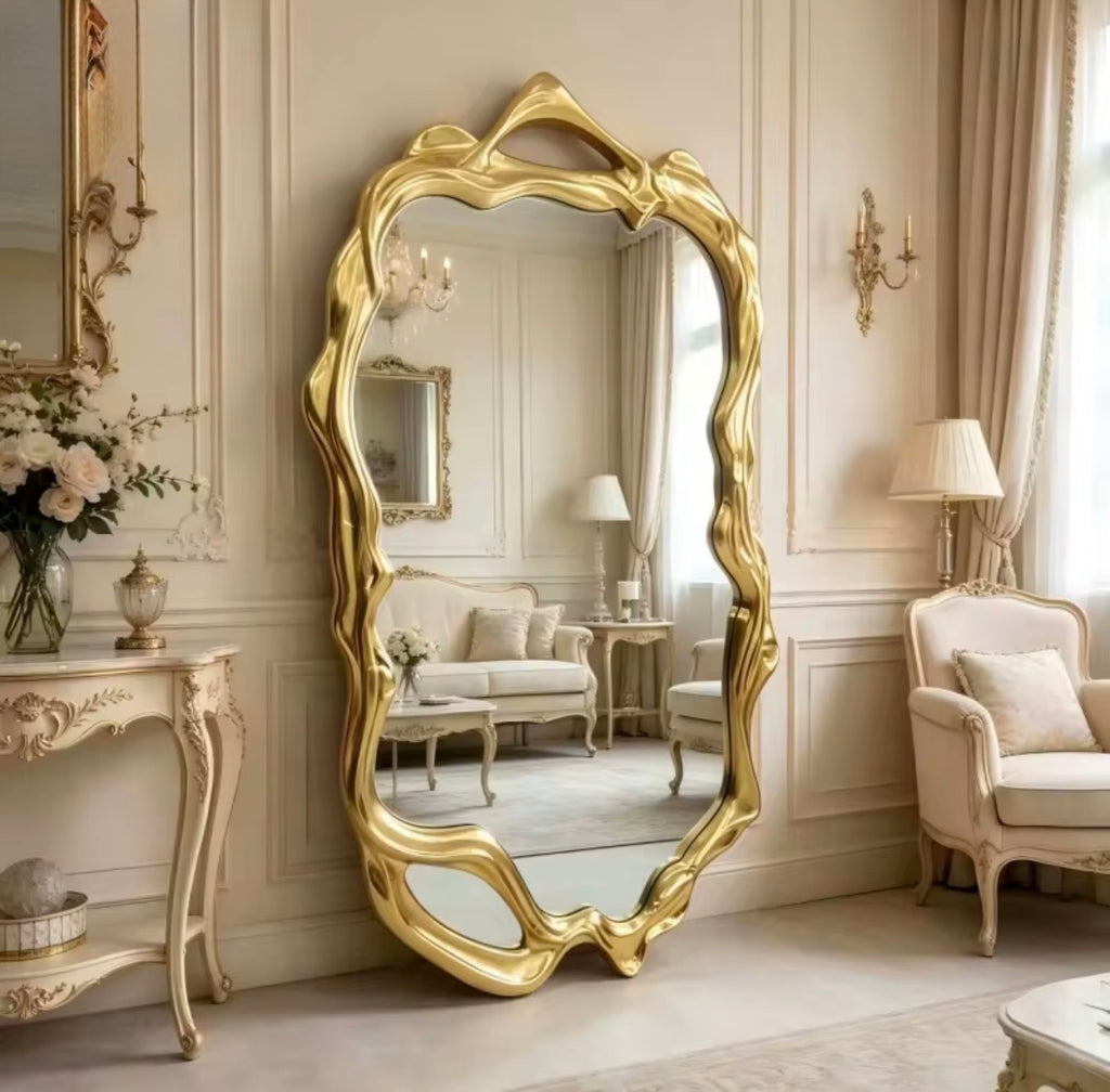 Casa Milano – Aurelia Organic Gold Mirror