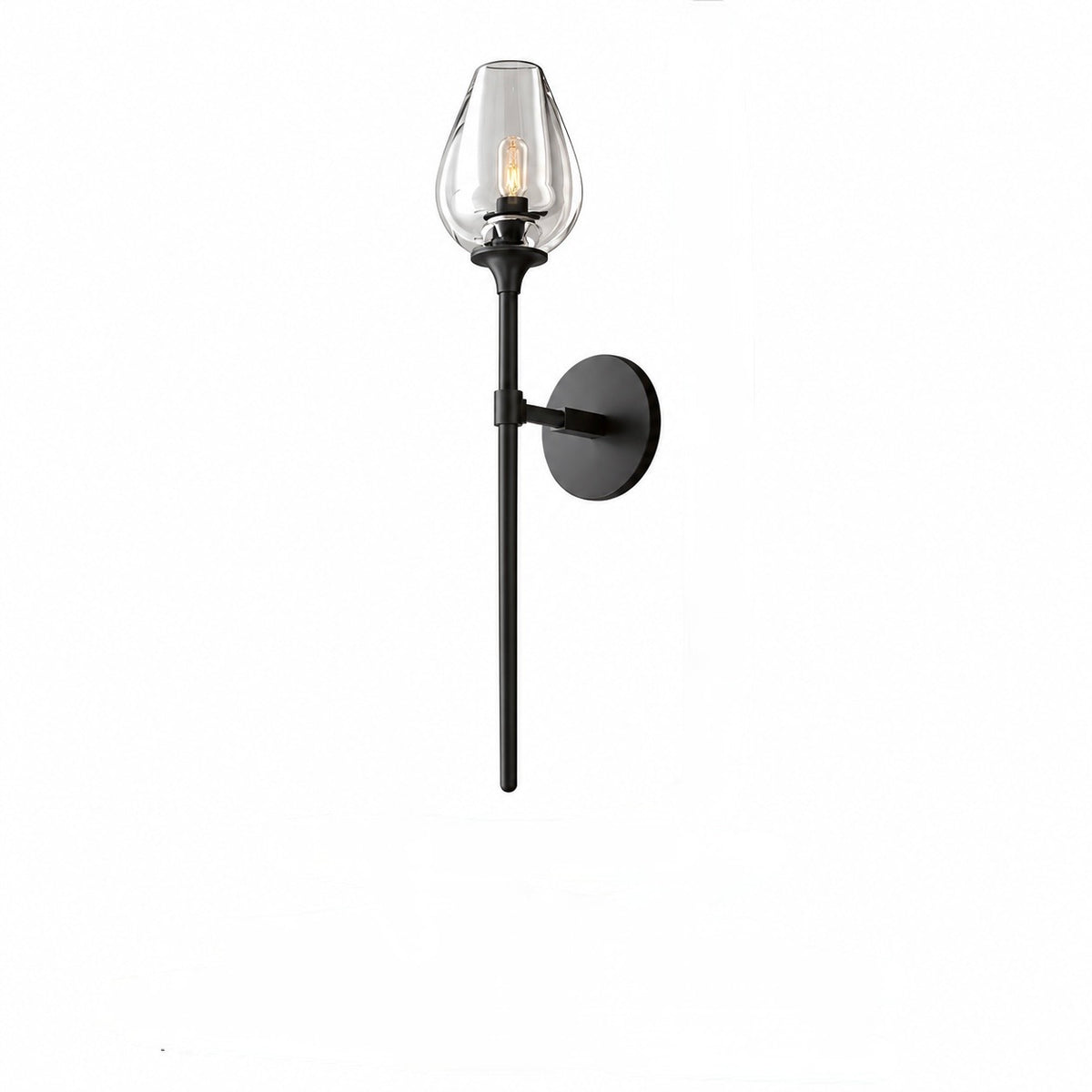 TULIP COPPER & GLASS WALL SCONCE
