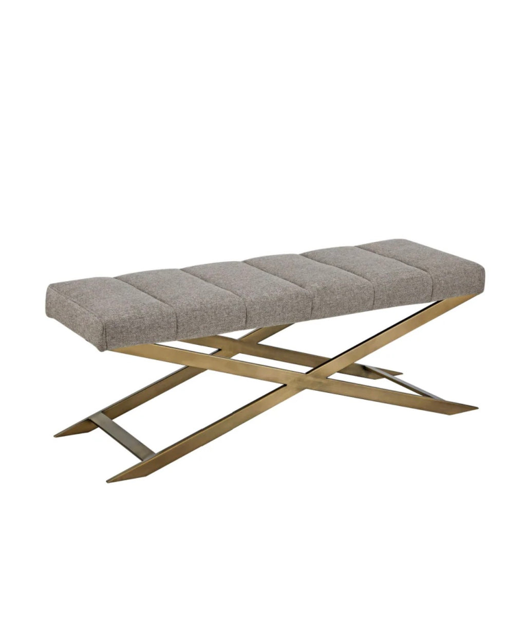 Casa Milano – Gray Fabric Bench | Modern Xane