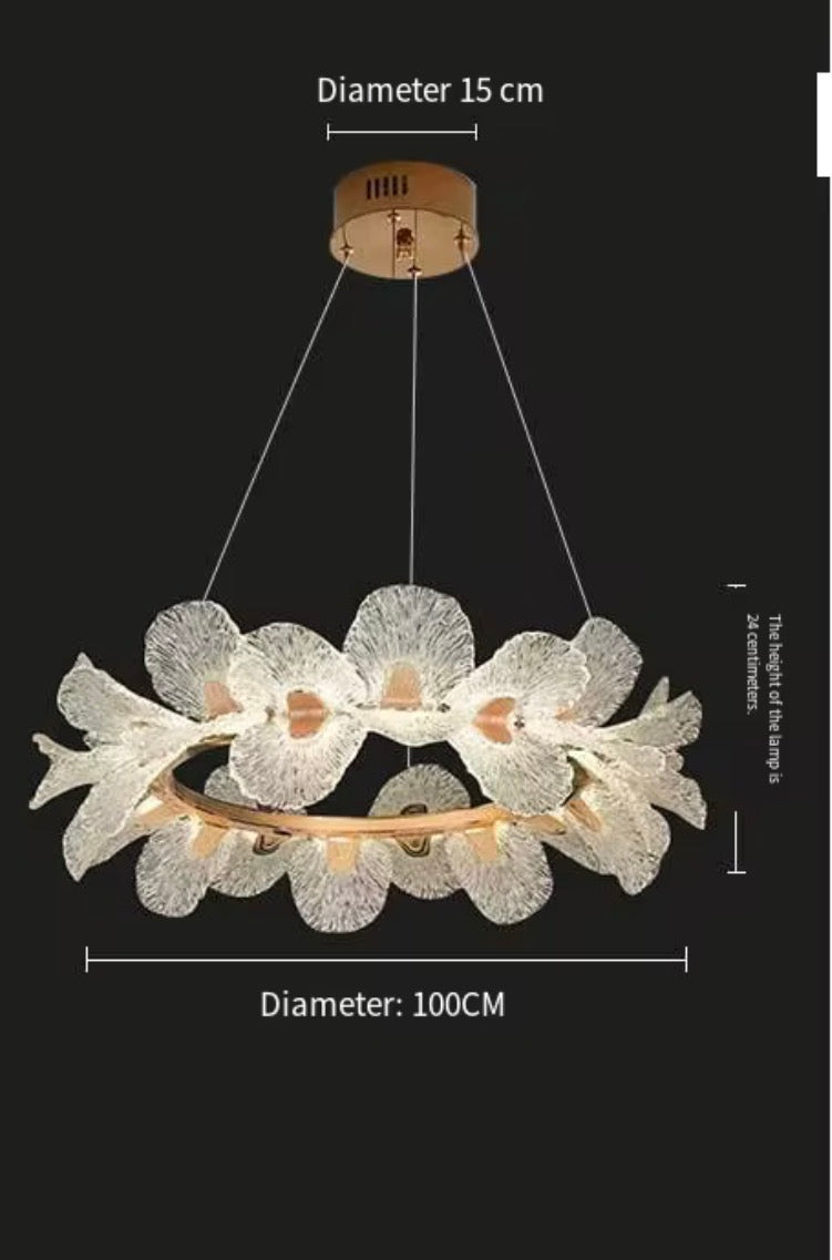 Orchidea Sculptural Floral Chandelier