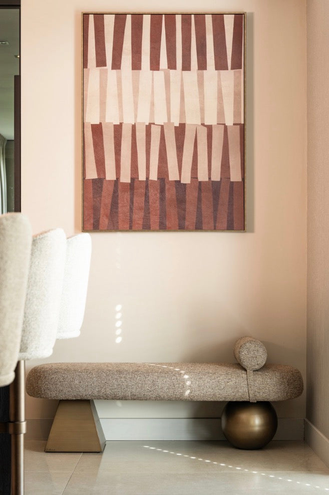 Alexander Jones Sculptural Upholstered Bench