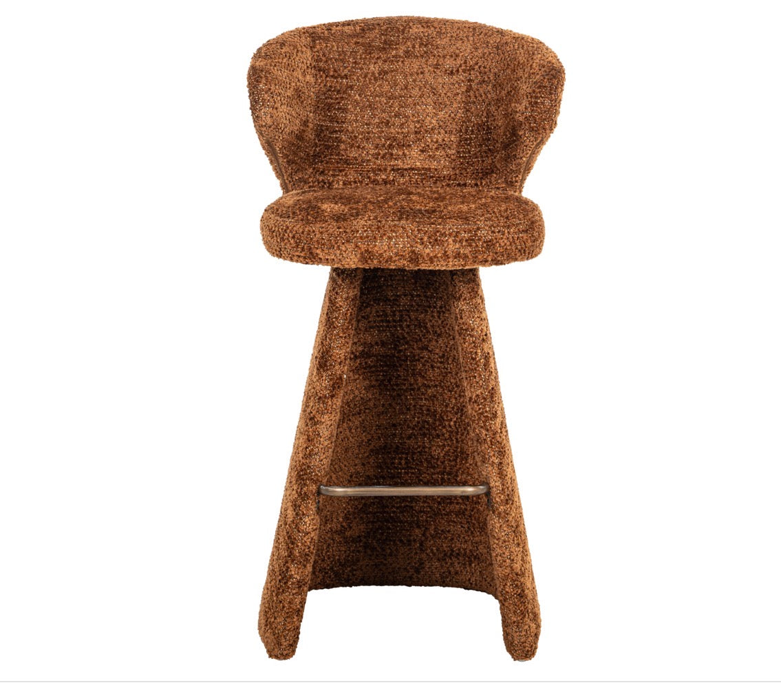 Gatsbi Lovely Cinnamon Upholstered Bar Stool