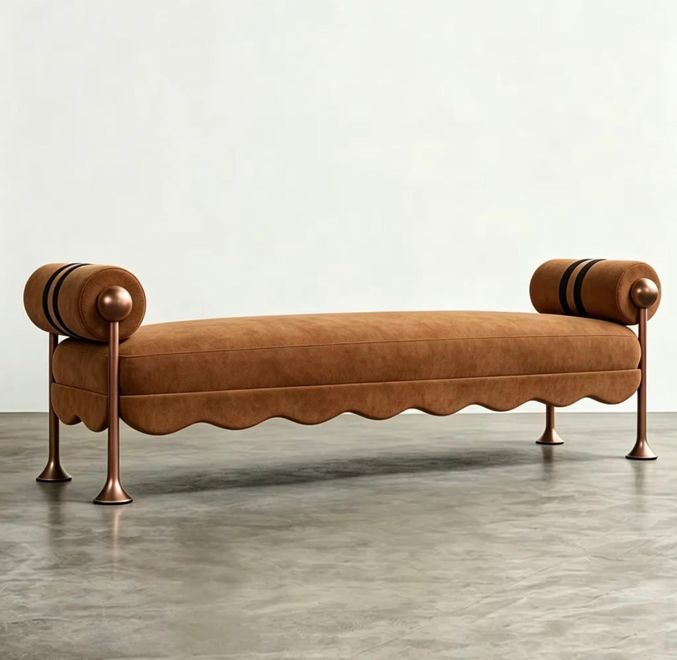 Bellini Scalloped Accent Bench