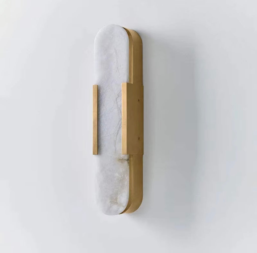 Aurelio Alabaster Natural Marble Wall Sconce