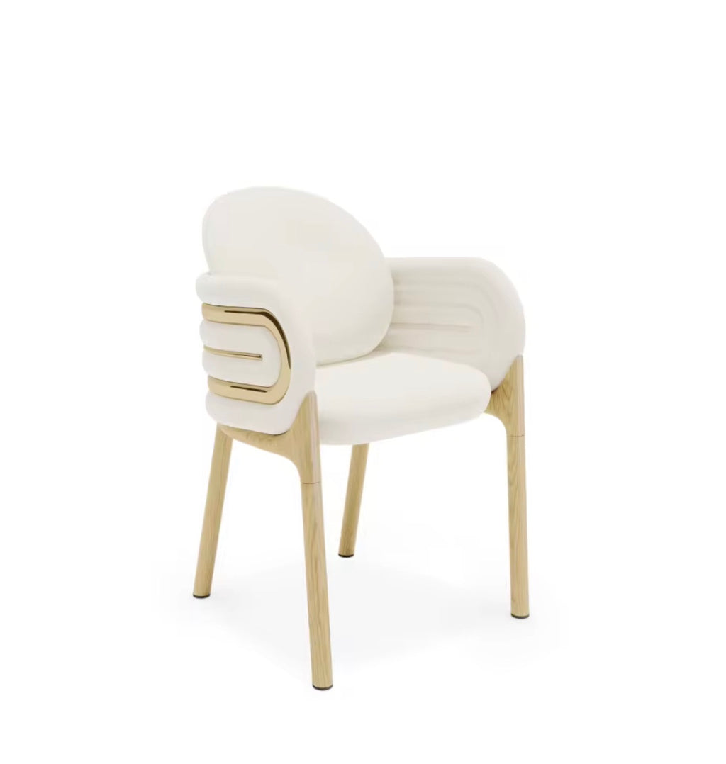 Casa Milano – Valentina Gold Accent Dining Chair