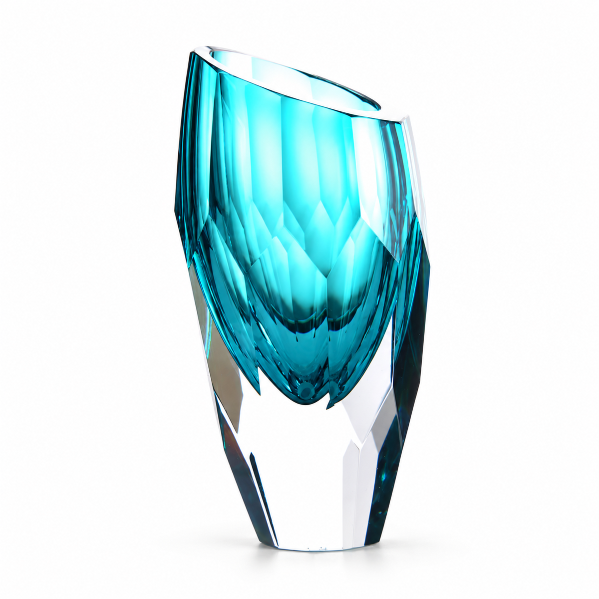 Valentina Hand-Carved Crystal Vase