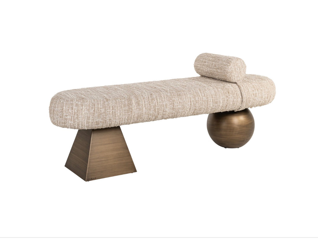 Alexander Jones Sculptural Upholstered Bench