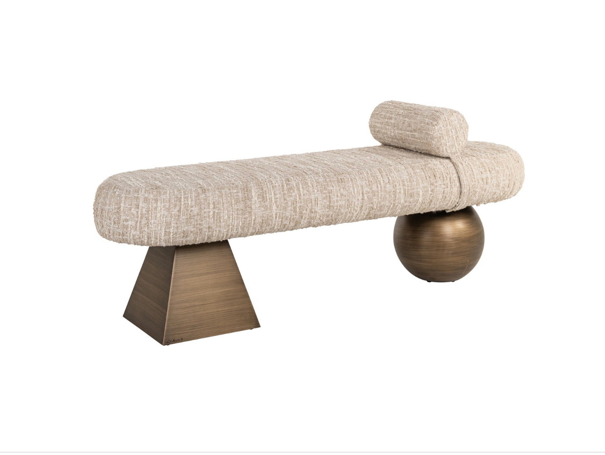 Alexander Jones Sculptural Upholstered Bench