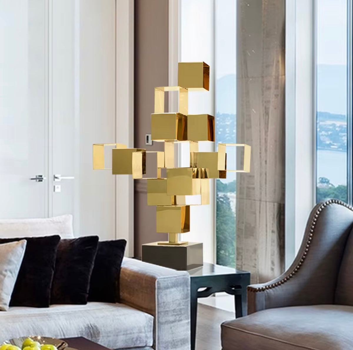 Aureon Geometric Sculpture
