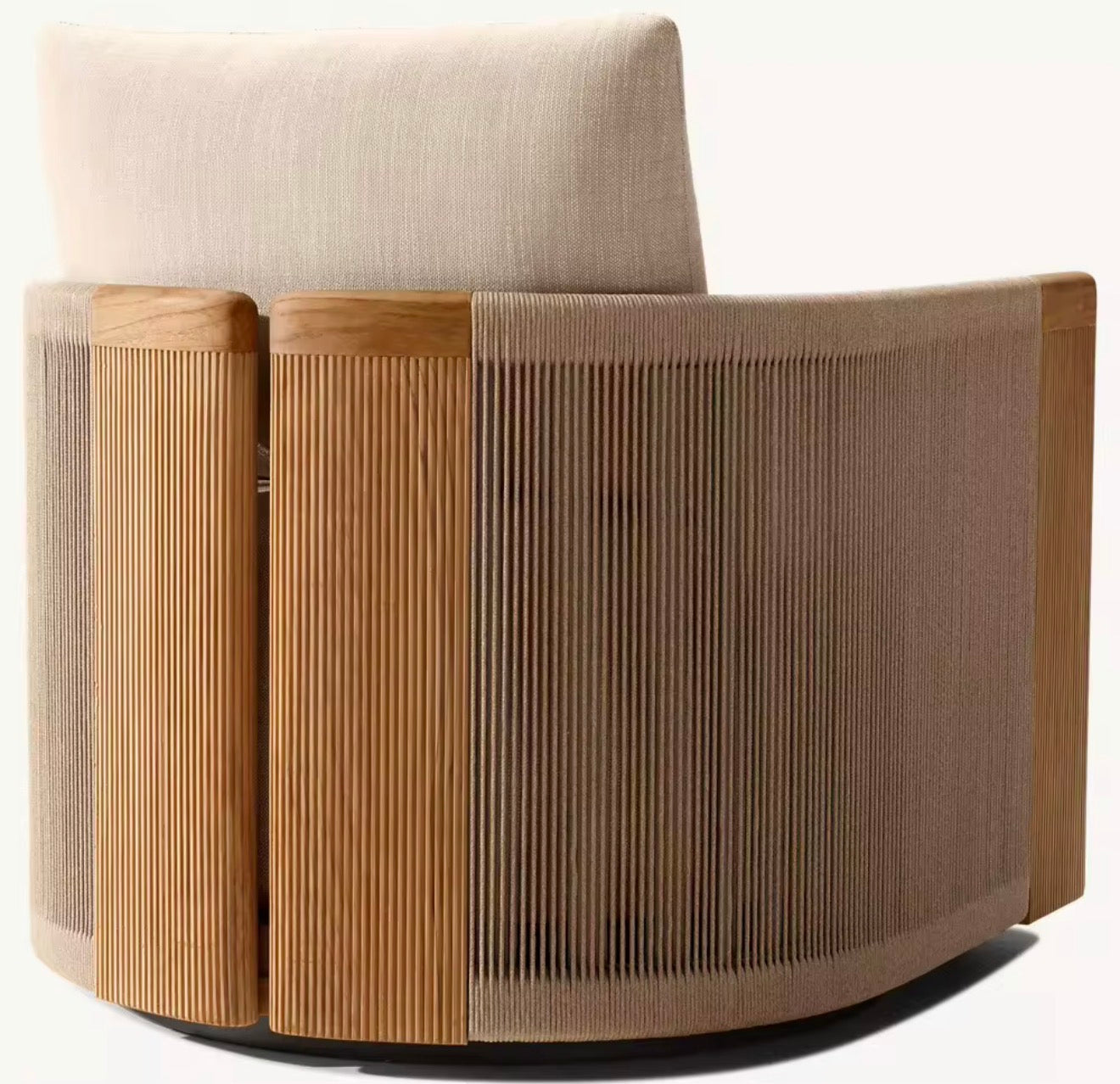 Portofino Luxury Teak Outdoor Lounge Chair by Casa Milano
