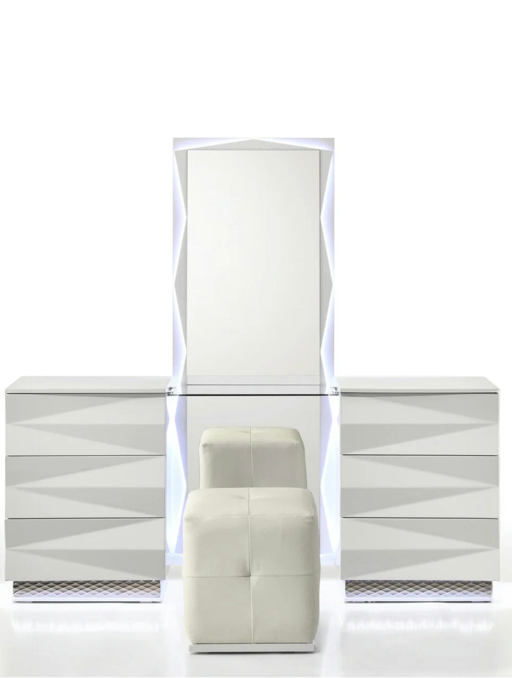 Casa Milano Serene Luxury Vanity Set with LED Mirror