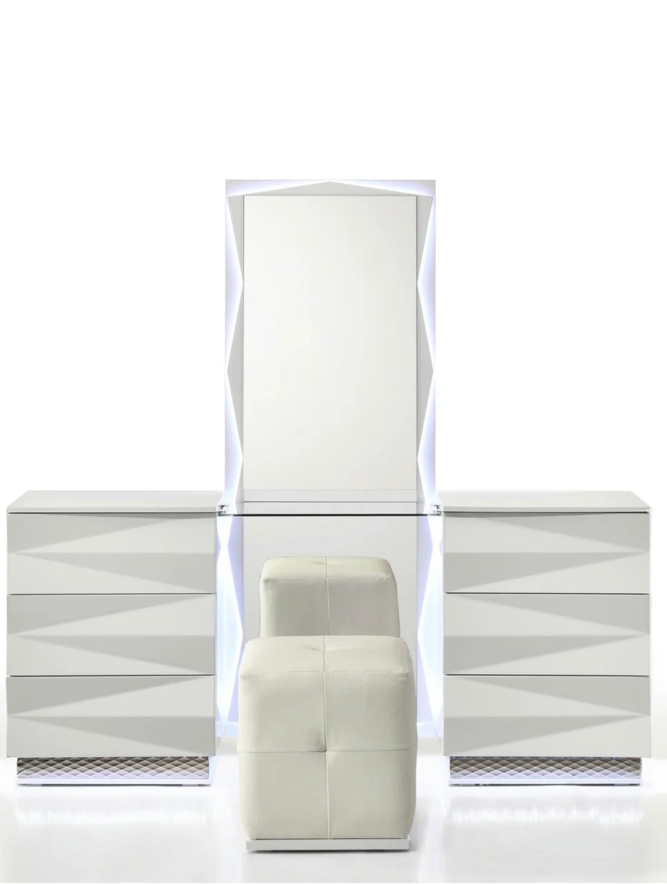 Casa Milano Serene Luxury Vanity Set with LED Mirror