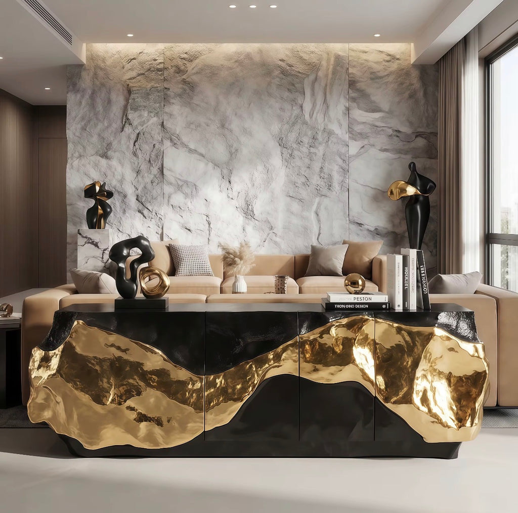 Casa Milano Imperiale Oro Sculpted Sideboard