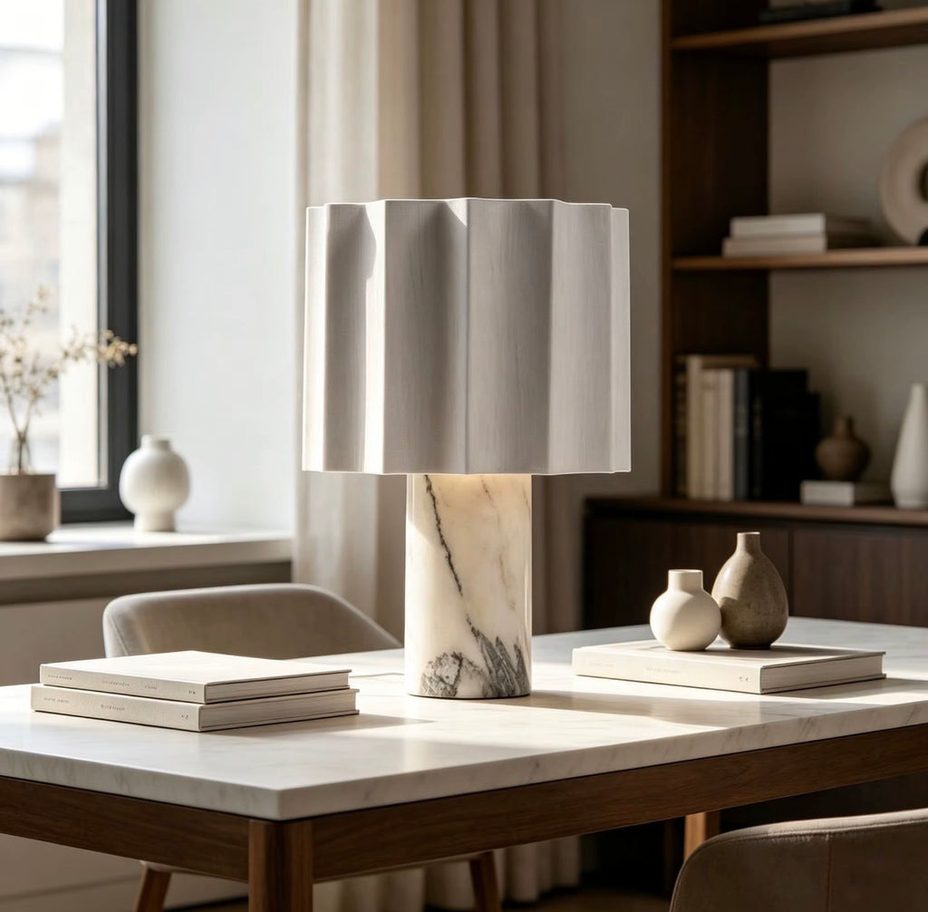 Camille Marble Touch Table Lamp
