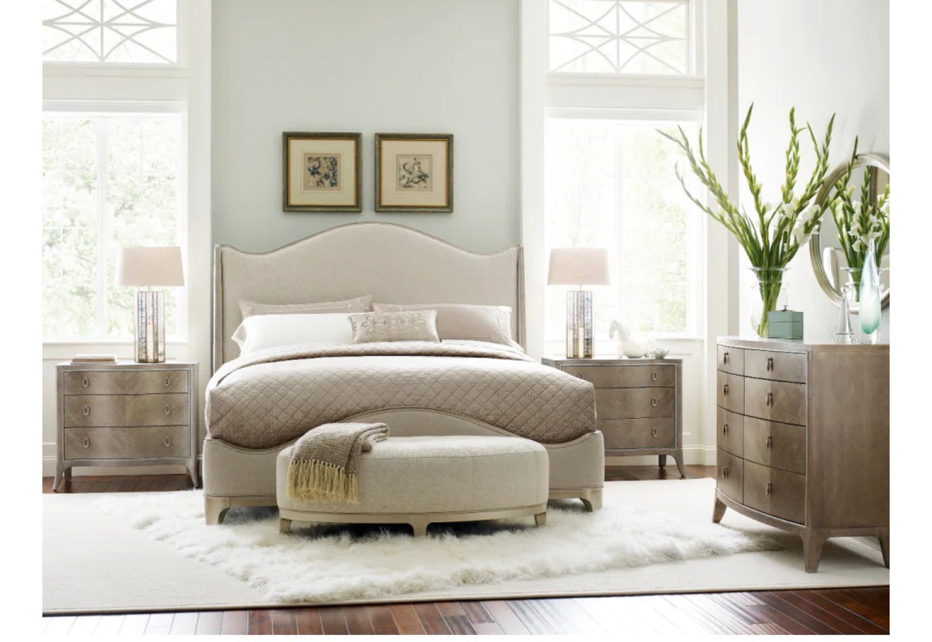 Casa Milano Avondale Chevron Ash Luxury Nightstand