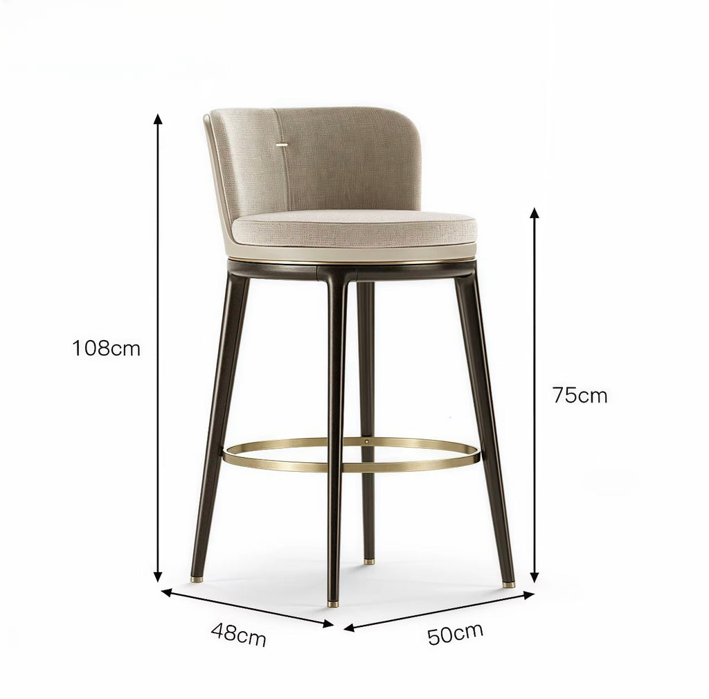 Casa Milano Verona Swivel Upholstered Bar Stool