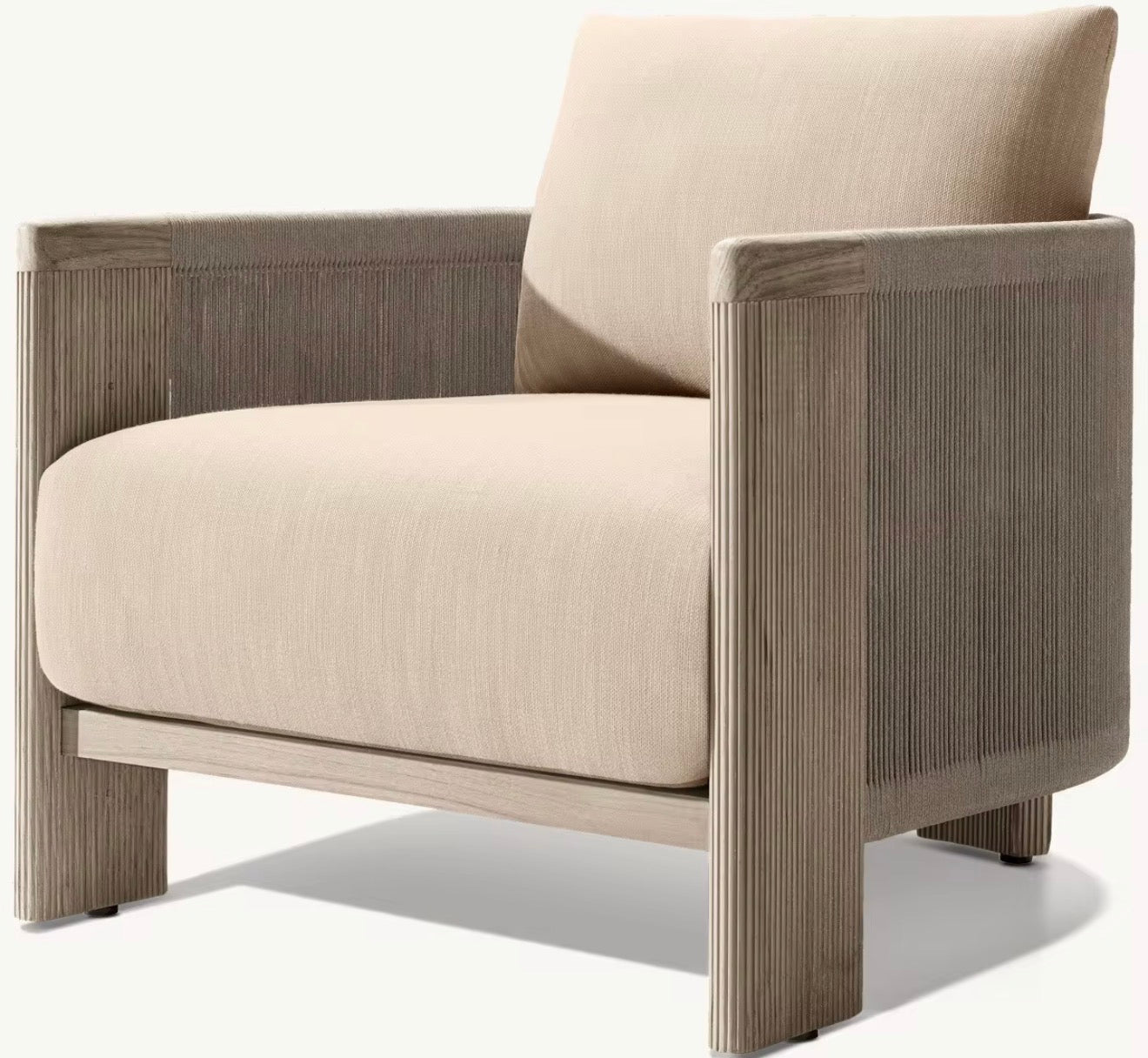Portofino Luxury Teak Outdoor Lounge Chair by Casa Milano