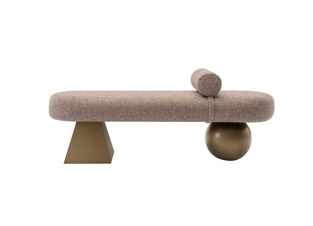 Alexander Jones Sculptural Upholstered Bench