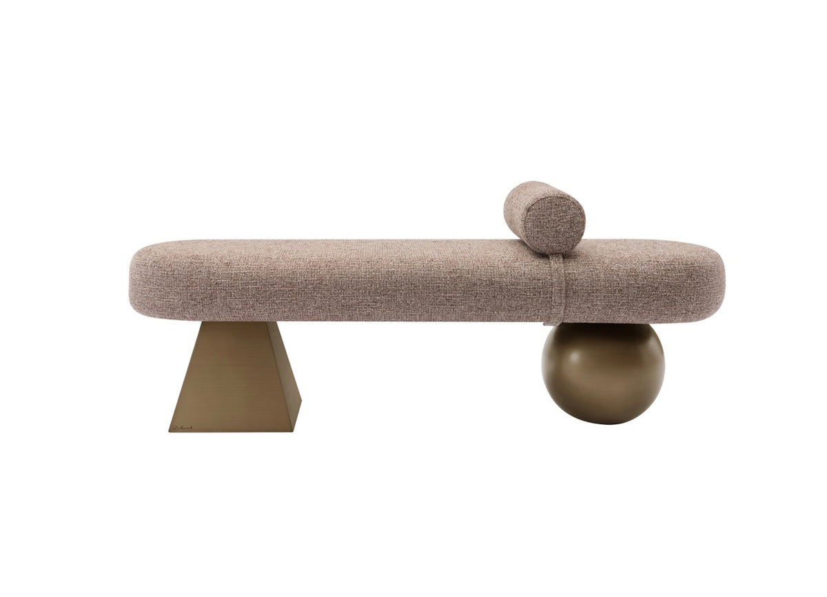 Alexander Jones Sculptural Upholstered Bench
