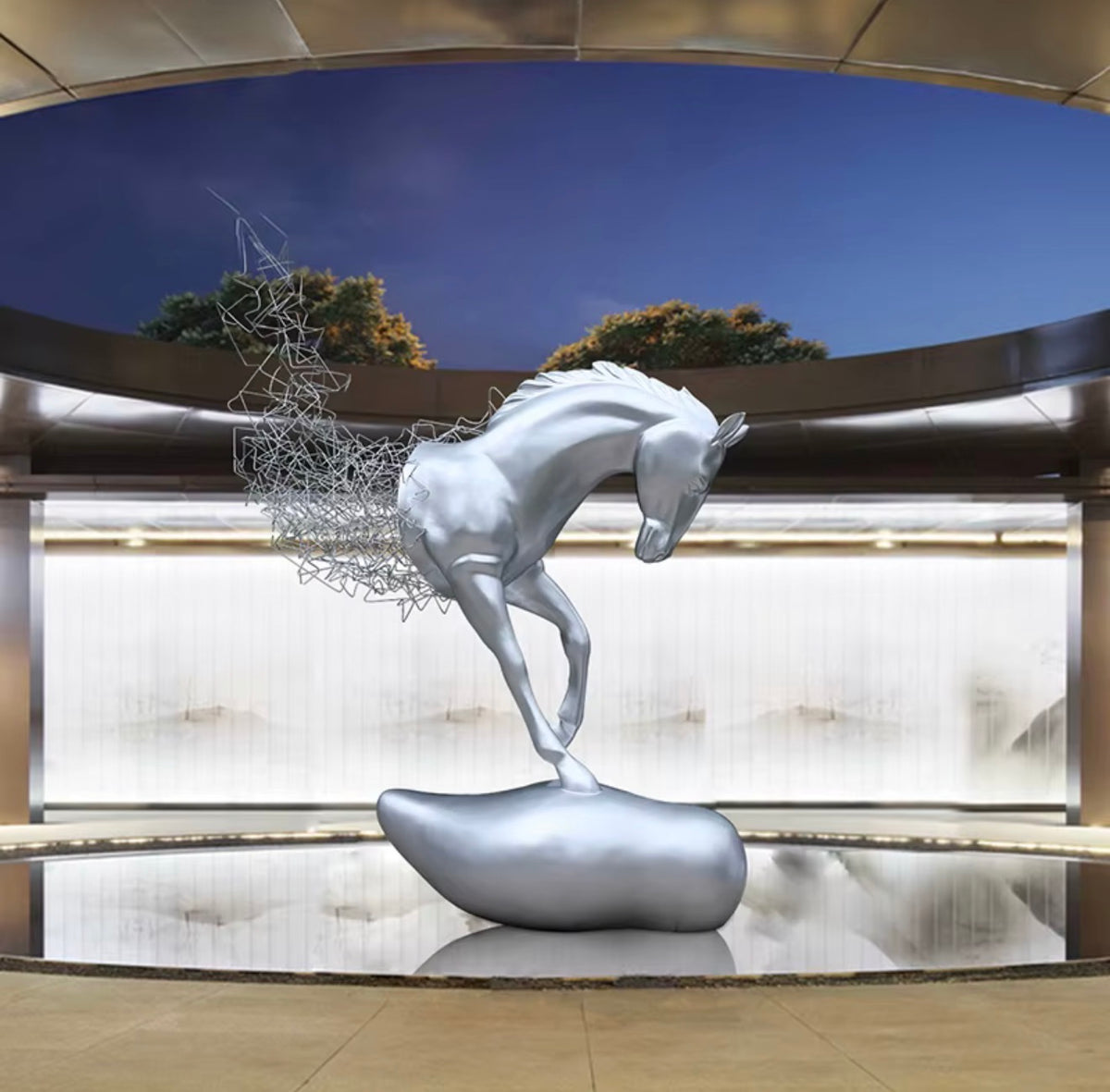 Elysian Motion Horse Sculpture