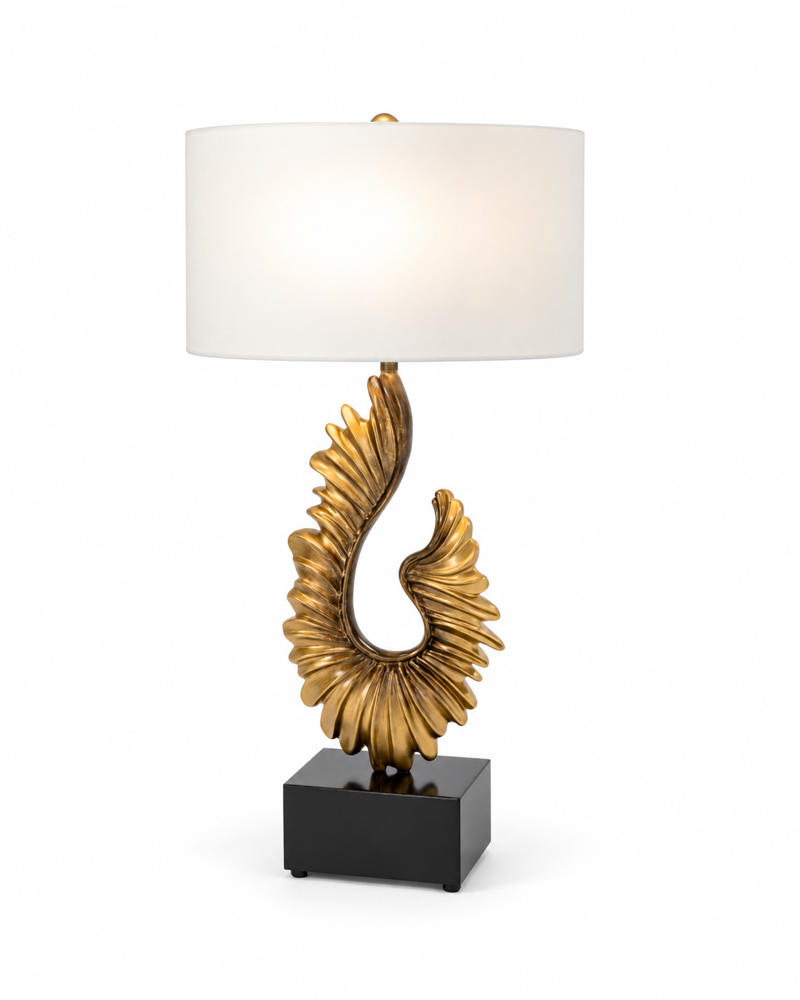 Seraphina Sculptural Feather Table Lamp
