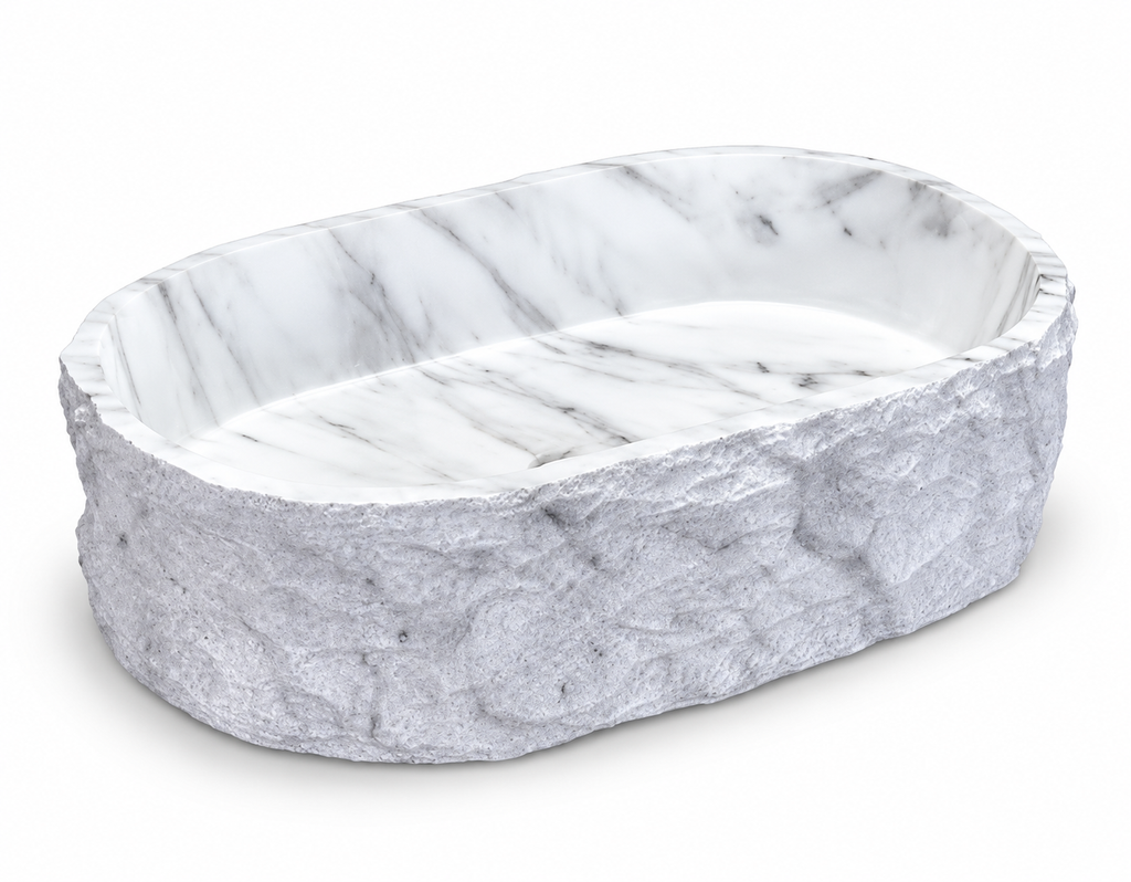 AURELIA SCULPTED ARTIFICIAL STONE RESIN VESSEL SINK