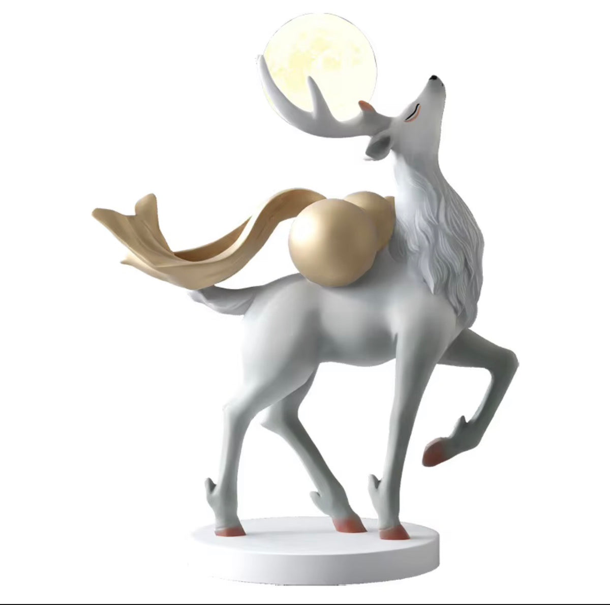 Lunaro Illuminated Deer Floor Sculpture