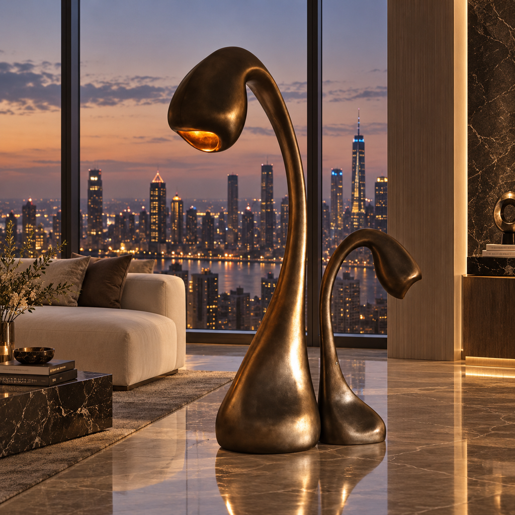 ODETTE SCULPTURAL FLOOR LAMP
