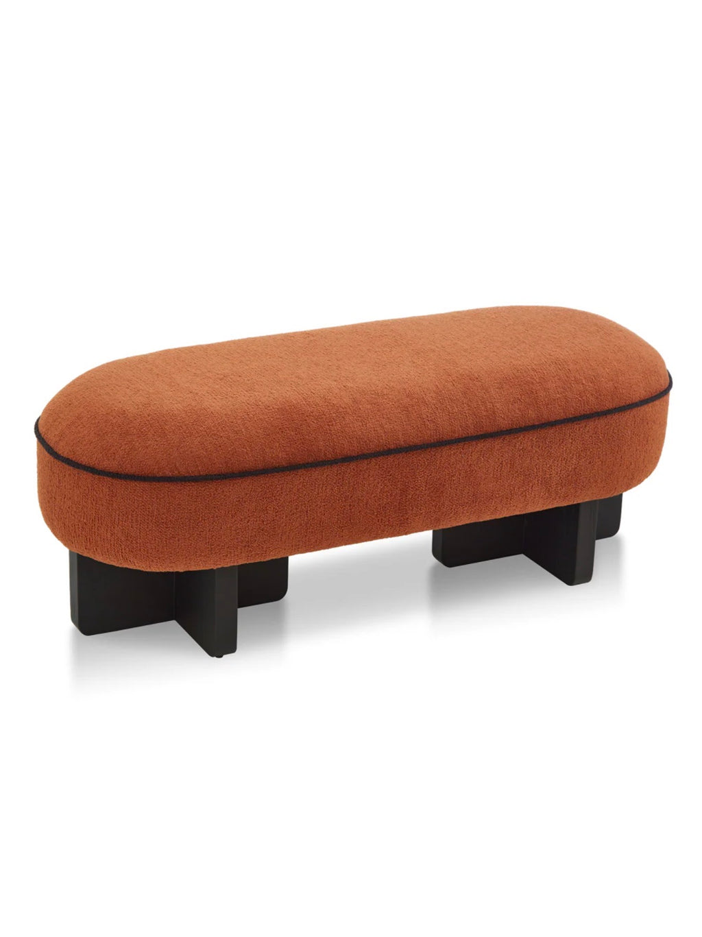 Casa Milano Oval Upholstered Long Bench