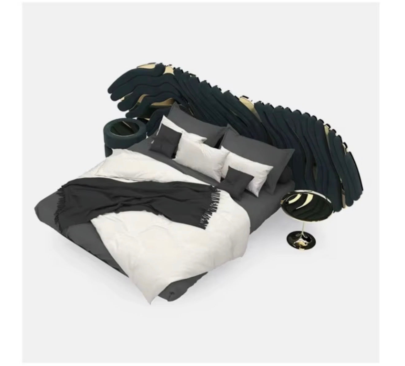 Casa Milano AURORA Winged Luxury Bed – King Size