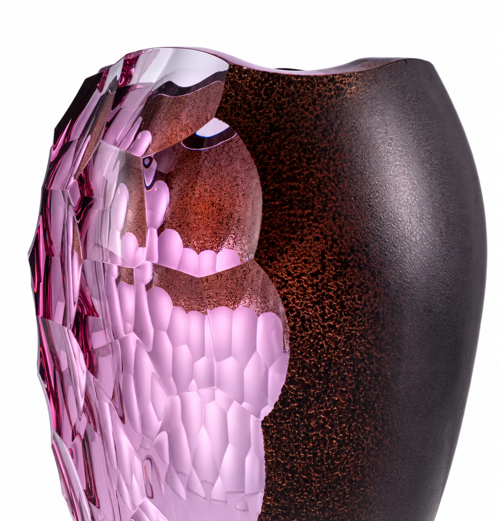 Amethyst Geode Sculptural Crystal Vase